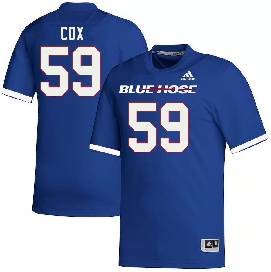 Men-Youth #59 Lawton Cox Presbyterian Blue Hose 2023 College Football Jerseys Stitched Sale-Blue